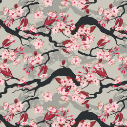 KIRSCHBLÜTE - Baumwoll Webware