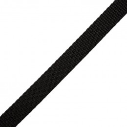 Gurtband 15mm -  schwarz
