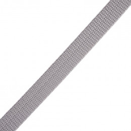 Gurtband 15mm - hellgrau
