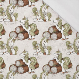 WALD EINHÖRNER ms. 1 / beige - bio single jerset mit Elastan Sommersweat