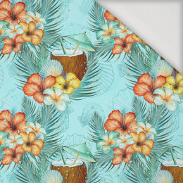 KOKOSNÜSSE UND BLUMEN - Viskose Jersey