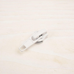 Schieber für Endlos-Reißverschluss 5mm -AUTO LOCK - Weiß