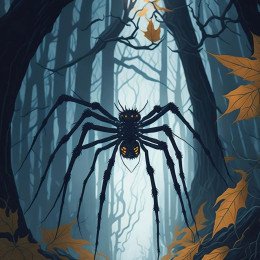 HALLOWEEN SPIDER - Paneel (75cm x 80cm)