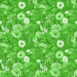 LIME GREEN / FLOWERS