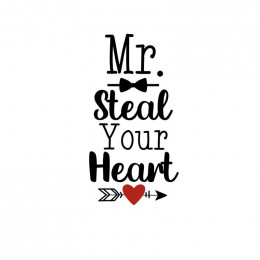 MR. STEAL YOUR HEART (BE MY VALENTINE) - Paneel 50cm x 60cm