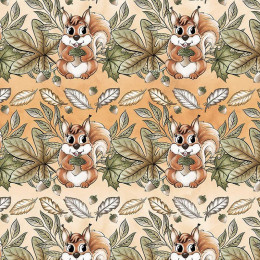 EICHHÖRNCHEN UND BLÄTTER Ms. 2 (HERBST IM WALD)