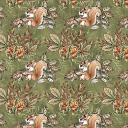FRÖHLICHE EICHHÖRNCHEN (HERBST IM WALD)