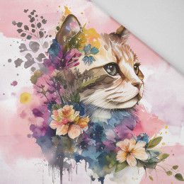 WATERCOLOR CAT MS. 1 - Paneel (75cm x 80cm) Panama 220g