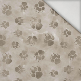 SPUREN / BEIGE (SCHNEEPANTHER) - Lycra 300g