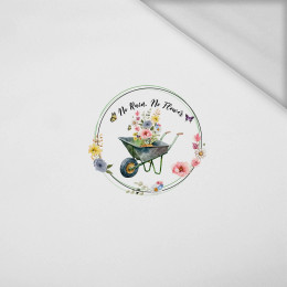 NO RAIN NO FLOWER - Paneel (60cm x 50cm) Thermo lycra