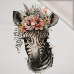 BABY ZEBRA - Paneel (75cm x 80cm) Wintersweat angeraut mit Elastan ITY