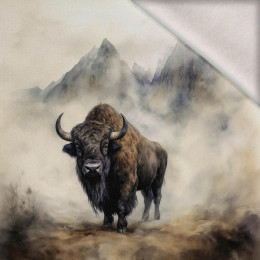 BISON - Paneel (75cm x 80cm) Wintersweat angeraut mit Elastan ITY