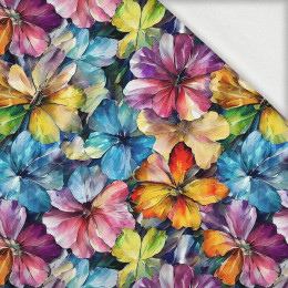 80cm AQUARELL BLUMEN Ms. 8 - Sommerswea tmit Elastan ITY