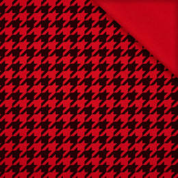 SCHWARZER HAHNENTRITT / rot - Sommersweat