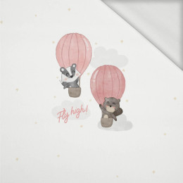 FLY HIGH / Rosa - Paneel (60cm x 50cm) Sommersweat