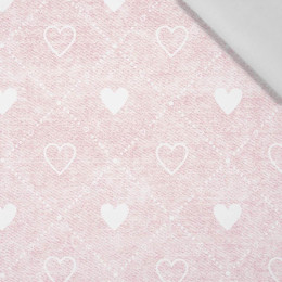 HERZEN UND RAUTEN / vintage look jeans (blass rosa) - Baumwoll Webware