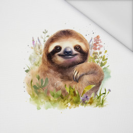 WATERCOLOR SLOTH M. 2 - Paneel (60cm x 50cm) Wasserabweisende Webware