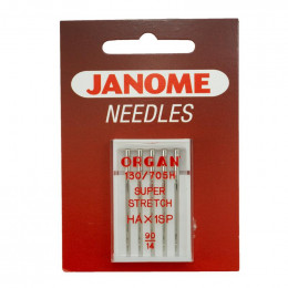 Stretch und Maschenware Nadeln mit Kugelspitze JANOME 5 Stk Set - 90