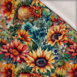 FLOWERS WZ.38 - Wintersweat angeraut mit Elastan ITY