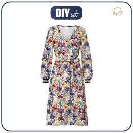 WICKEL MIDI KLEID (BIANCA) -  FLOWERS wz.42 - Nähset