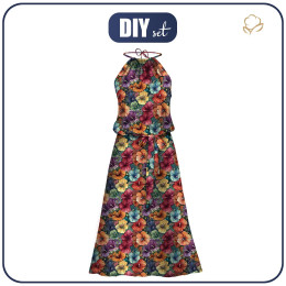 KLEID "DALIA" MAXI - FLOWERS ms.48 - Nähset 