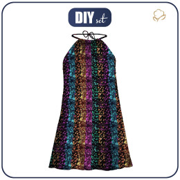 KLEID "DALIA" MINI - HOLOGRAPHIC RAINBOW Ms. 6 - Nähset 