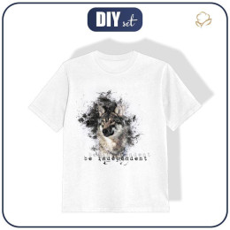 KINDER T-SHIRT- BE INDEPENDENT (BE YOURSELF) - Single Jersey (104-110)