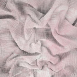 CAMOUFLAGE m. 2 / blass rosa - Baumwoll Musselin
