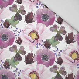 BLUMEN UND KLEEBLÄTTER (AUF DER WIESE) - Bamboo fabric 170g