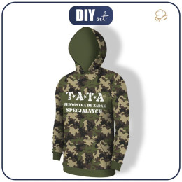 HERREN HOODIE (COLORADO) - TATA / CAMOUFLAGE - Nähset