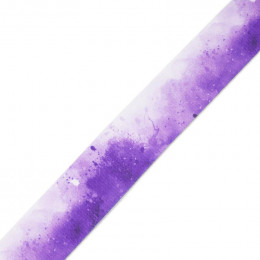 Gewebte Gummiband mit Aufdruck - KLECKSE (violett) / Größe nach Wahl