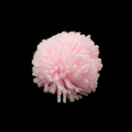 Pompon handgefertigt 6 cm - gedecktes rosa