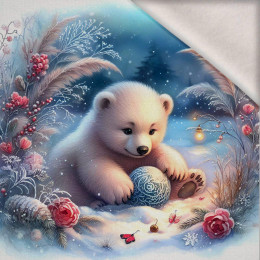 Christmas animal wz. 1 - panel (60cm x 50cm) Wintersweat angeraut mit Elastan ITY