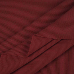 Strickware gerippt - DUNKELROT (9D-31) 
