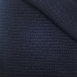 NAVY - Gerippter Baumwoll-Strickstoff