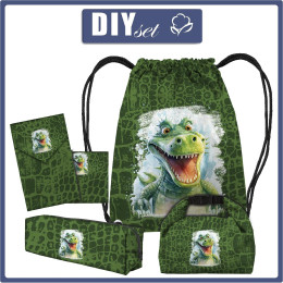 SCHÜLERPAKET - WATERCOLOR CROCODILE - Nähset