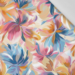 WATERCOLOR FLOWERS wz.8 ( apricot ) - Viskose Webware