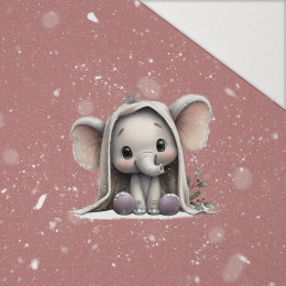 WINTER ANIMALS wz.16 - Paneel (60cm x 50cm) Hydrophober angerauter Wintersweat