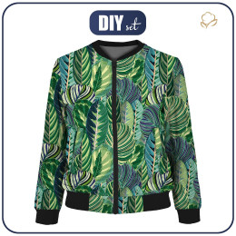 DAMEN BOMBERJACKE (KAMA) - GRÜNER DSCHUNGEL Ms. 1 (VINTAGE) - Nähset L