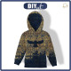 KINDER HOODIE - EULE / ZAUBER DAMASCO m. 1 (ZAUBERSCHULE) - Sommersweat (122/128)