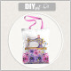 SHOPPER TASCHE - NÄHMASCHINE UND BLUMEN - Baumwoll Webware - Nähset