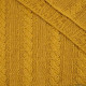 DECKE (ZOPF) / senf M - gestricktes Paneel