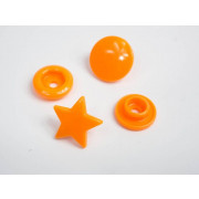 Druckknöpfe KAM Sterne 12 mm orange - 10 Sets