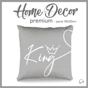 KISSENPANEL - KING / grau - HOME DECOR PREMIUM 