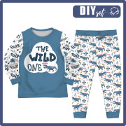 KINDERPYJAMAS "MIKI" (122/128) - DINO / THE WILD ONE - Nähset 