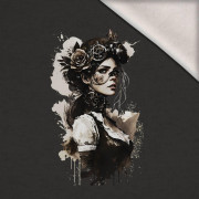 STEAMPUNK WOMEN - Paneel (60cm x 50cm) Wintersweat angeraut mit Elastan ITY