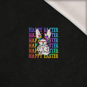 HAPPY EASTER / neon - Paneel (60cm x 50cm) Wintersweat angeraut mit Elastan ITY