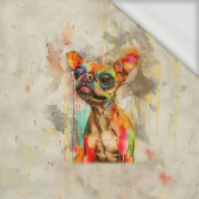 CRAZY LITTLE DOG - Paneel (60cm x 50cm) Sommersweat