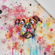 CRAZY DOG - Paneel (60cm x 50cm)  Baumwoll Webware