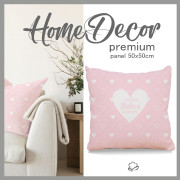 KISSENPANEL - Najlepsza Babcia na Świecie / herzen und rauten- HOME DECOR PREMIUM 